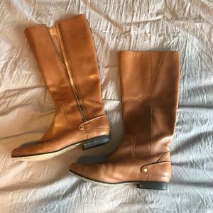 Leather Knee High Boots